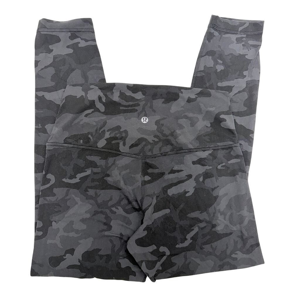 Lululemon Align Camo Leggings Women’s Gray Black High Rise 25” Inseam